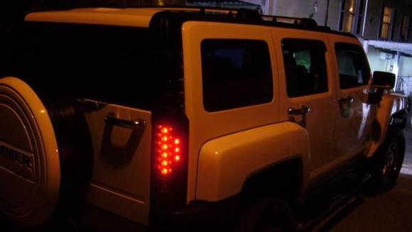 BLACK LED TAILS/CROSS BARS/CHROMED OUT