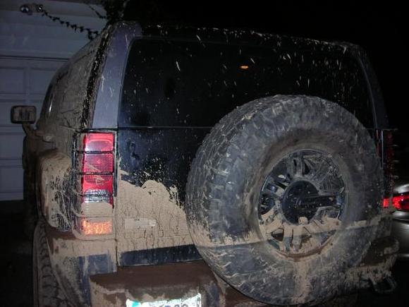 camera died on the trail... here's the end of the day after killing the front end
