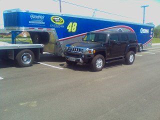 My H3 and the Team Lowe's Truck