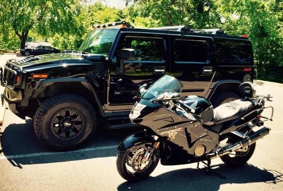 My 2006 Hummer and 2003 CBR1100XX.