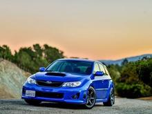 2012 WRX
Cobb SF Intake, Cobb Turbo Back Exhaust, Access Port V3, Rays 57 DR 18x9.5  38, RCE Swaybars and Black Springs, 08  Brembo Swap.