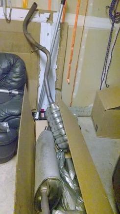 The old exhaust had to go
