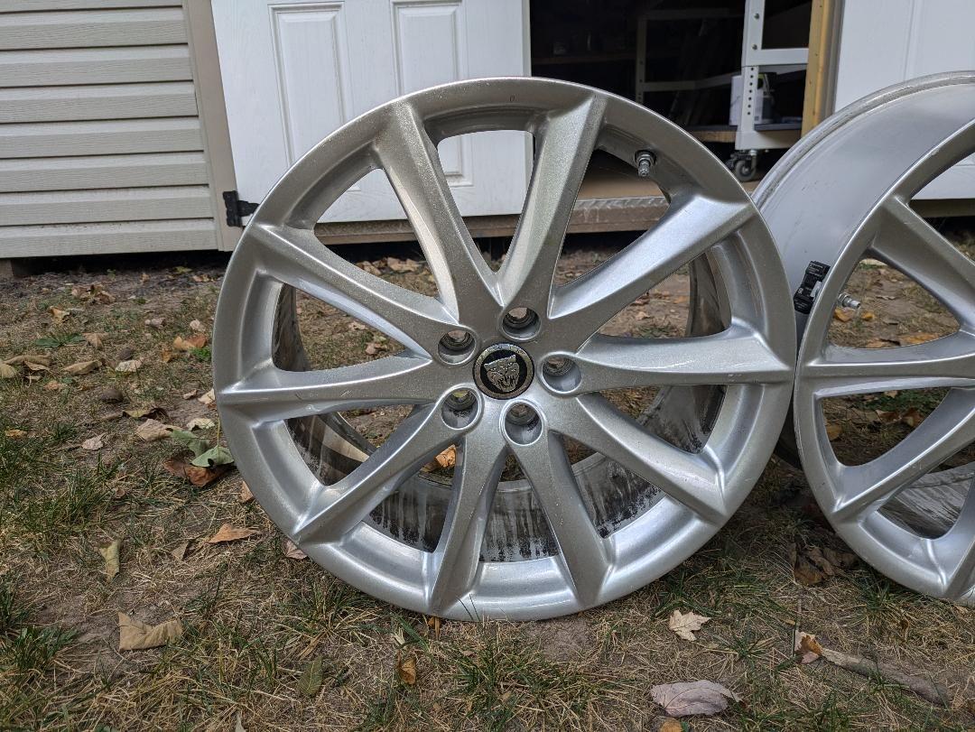 Wheels and Tires/Axles - Jaguar OEM Staggered Aleutian Wheels - 9x19 Front / 10x19 Rear - Used - 0  All Models - Ambler, PA 19002, United States