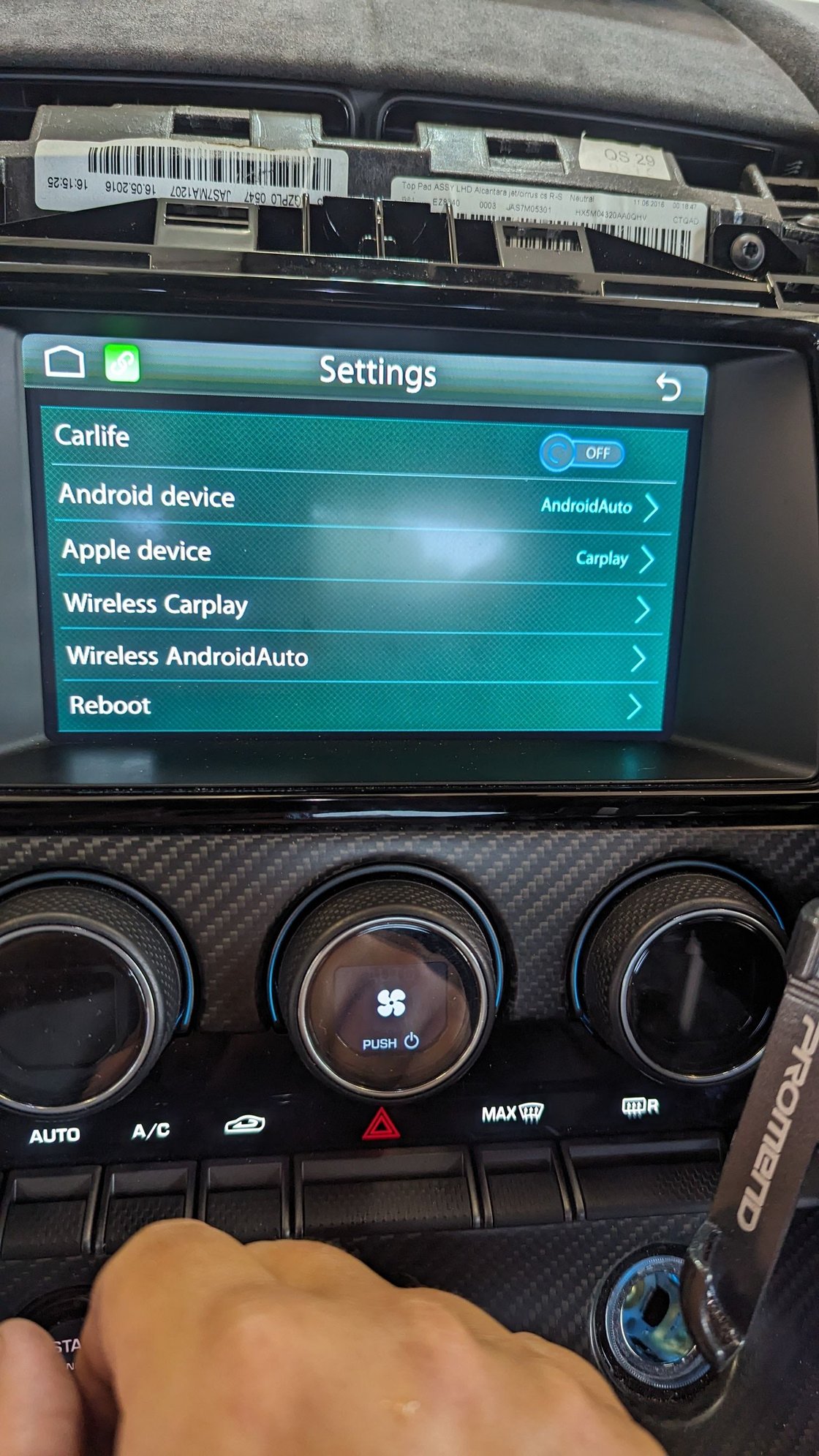 Audio Video/Electronics - Carplay/Android auto retrofit - Used - 2016 to 2017 Jaguar F-Type - Champaign, IL 61822, United States