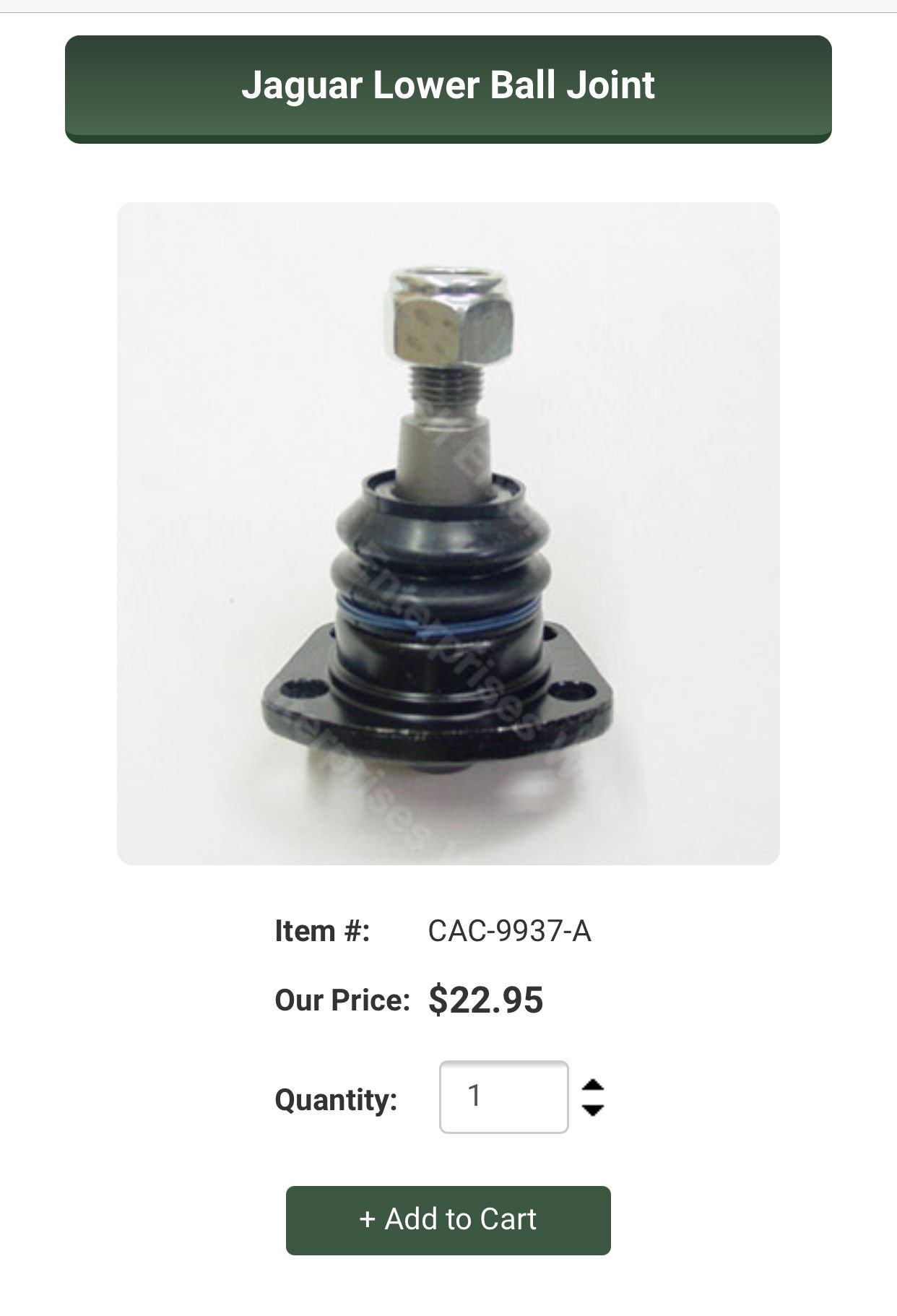 Steering/Suspension - Ball Joints 4 & Bushings -Jaguar Vanden Plas/ XJ/ XJ12/ XJ6/ XJR/... - New - 1978 to 1990 Jaguar XJ - Canonsburg, PA PA, United States
