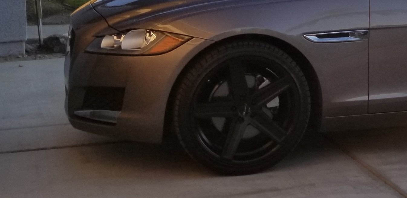 Wheels and Tires/Axles - 20" staggered and concaved wheels and tires black - Used - 2009 to 2020 Jaguar XF - 2000 to 2020 Jaguar All Models - Palm Desert, CA 92211, United States