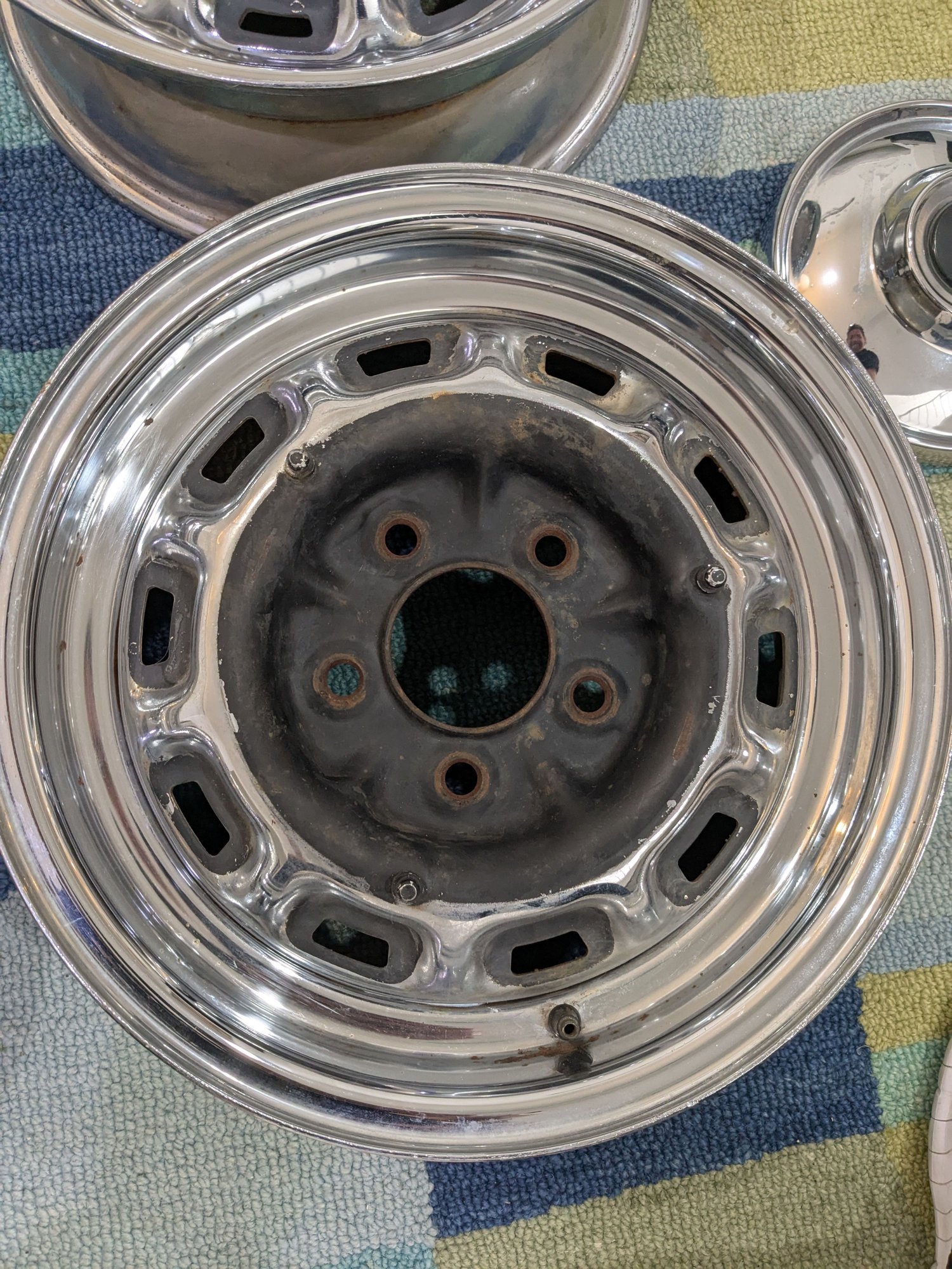 Wheels and Tires/Axles - 1968-1987 Jaguar XJ6 XJ12 XJS Chrome Wheels 15 x 6 CAC391 OEM - Used - All Years  All Models - Venice, CA 90291, United States