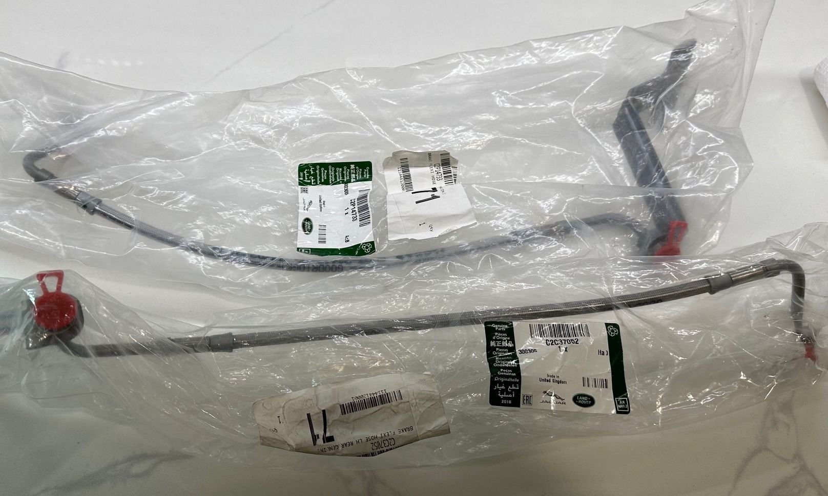 Brakes - Jaguar XJ/XK Rear Brake Hoses OEM - New - 0  All Models - Hanover, PA 17331, United States