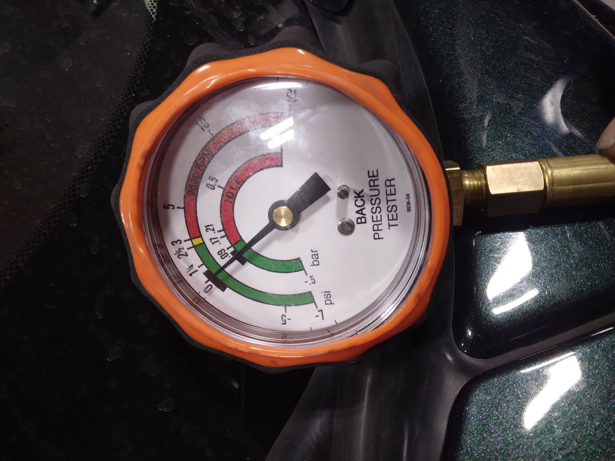 less than 3psi at 1500 to 2500 RPM throttle snaps