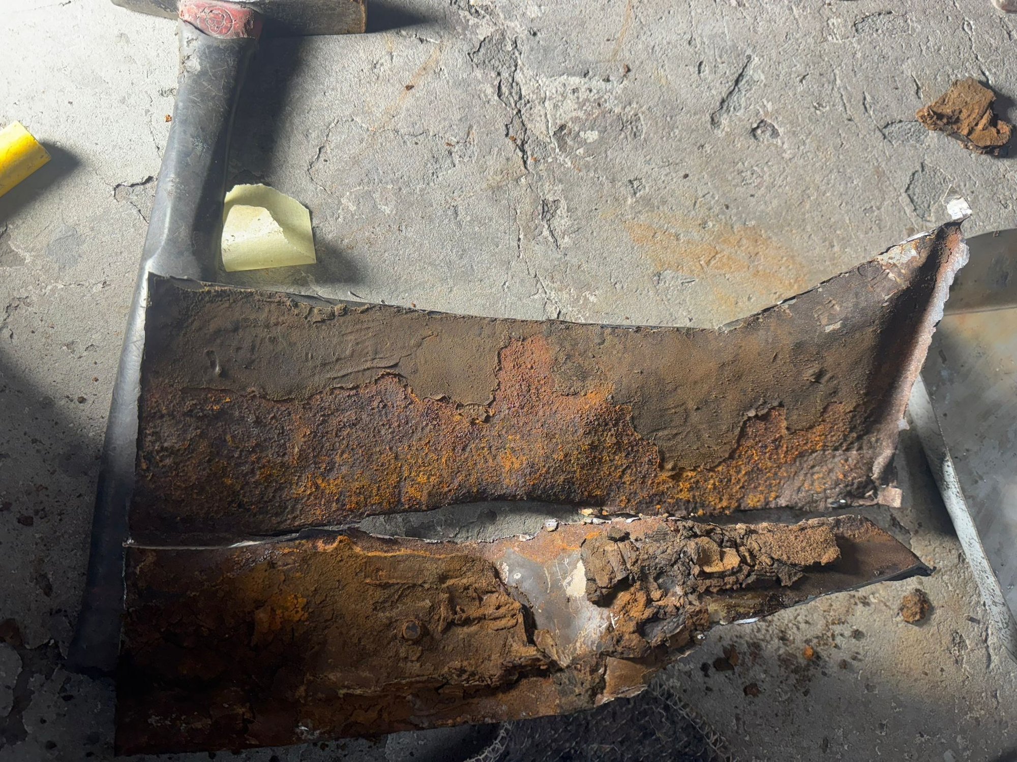 The piece they cut out is not pretty