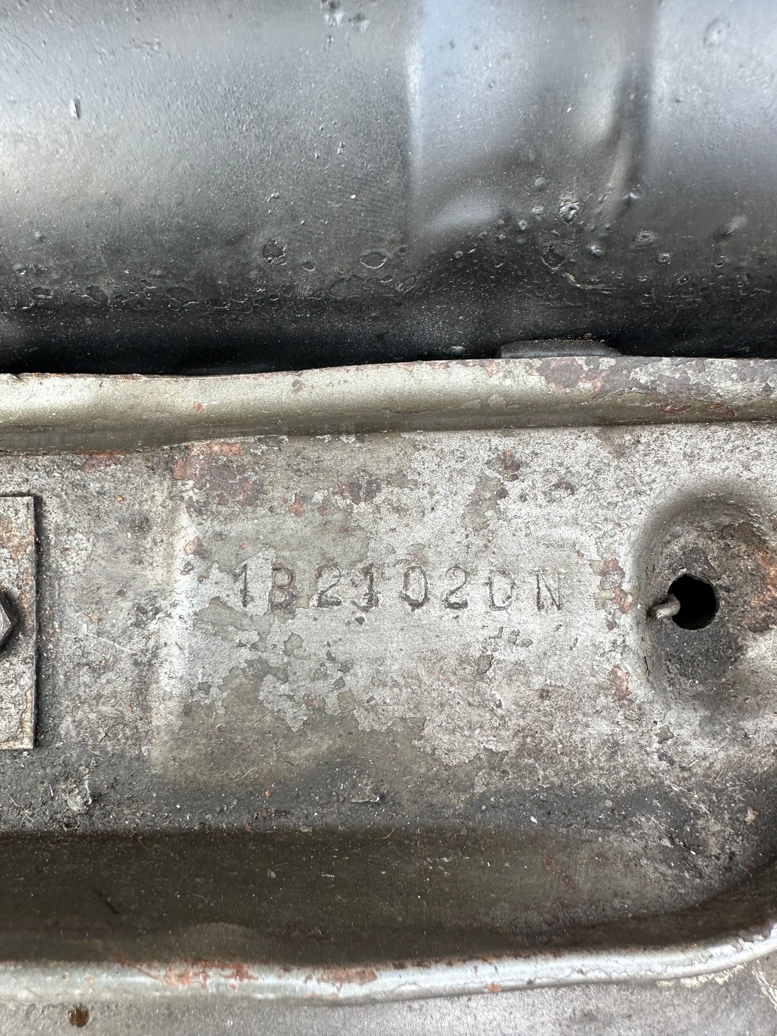 This is a �bad� number but it indicates the position of the number just in front on the radiator by the bonnet catch. Should match the number on the plate. 