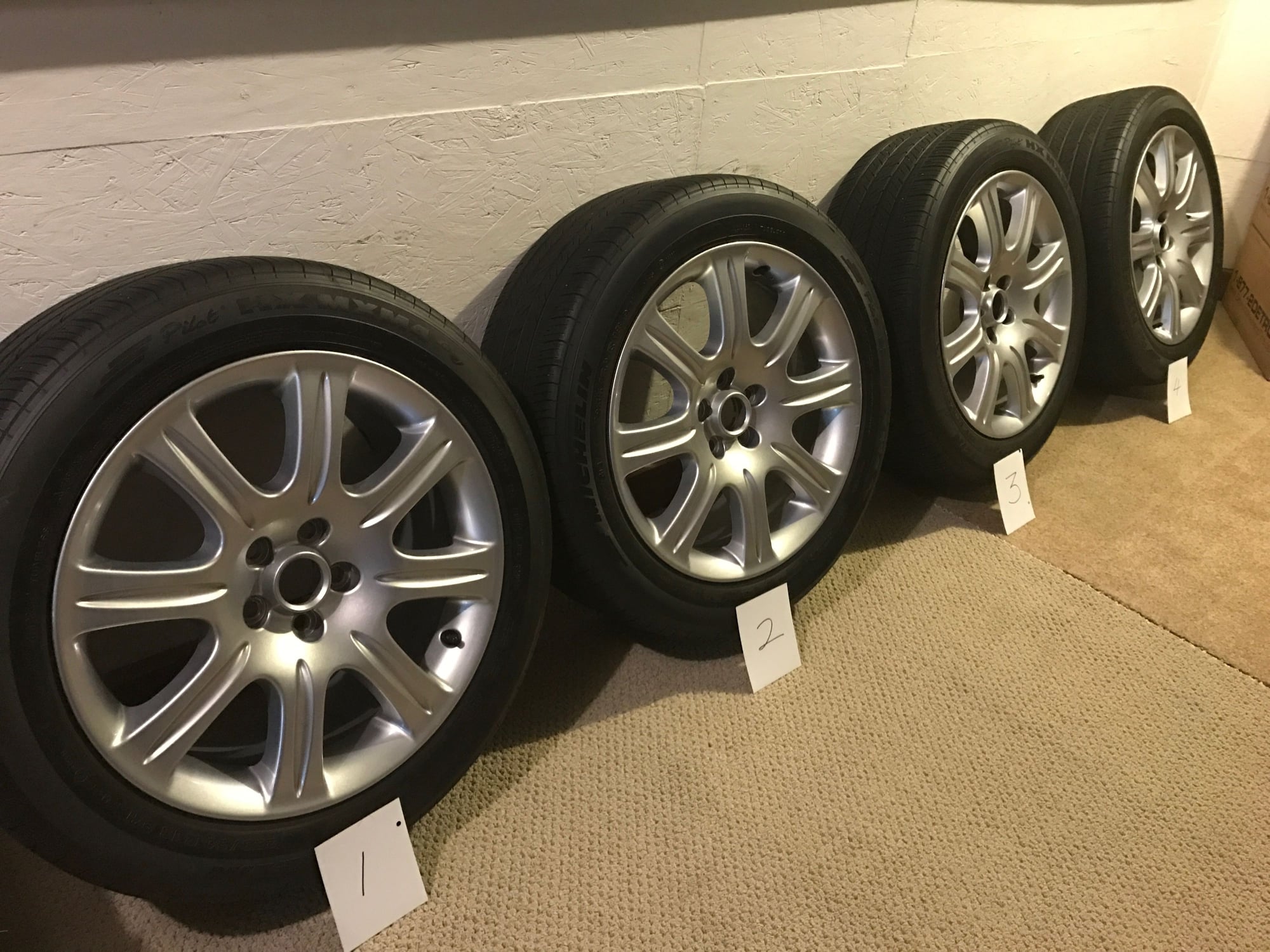 Wheels and Tires/Axles - Set of wheels & tires from 2004 XJ8 - Used - 2004 to 2008 Jaguar XJ8 - Anacortes, WA 98221, United States