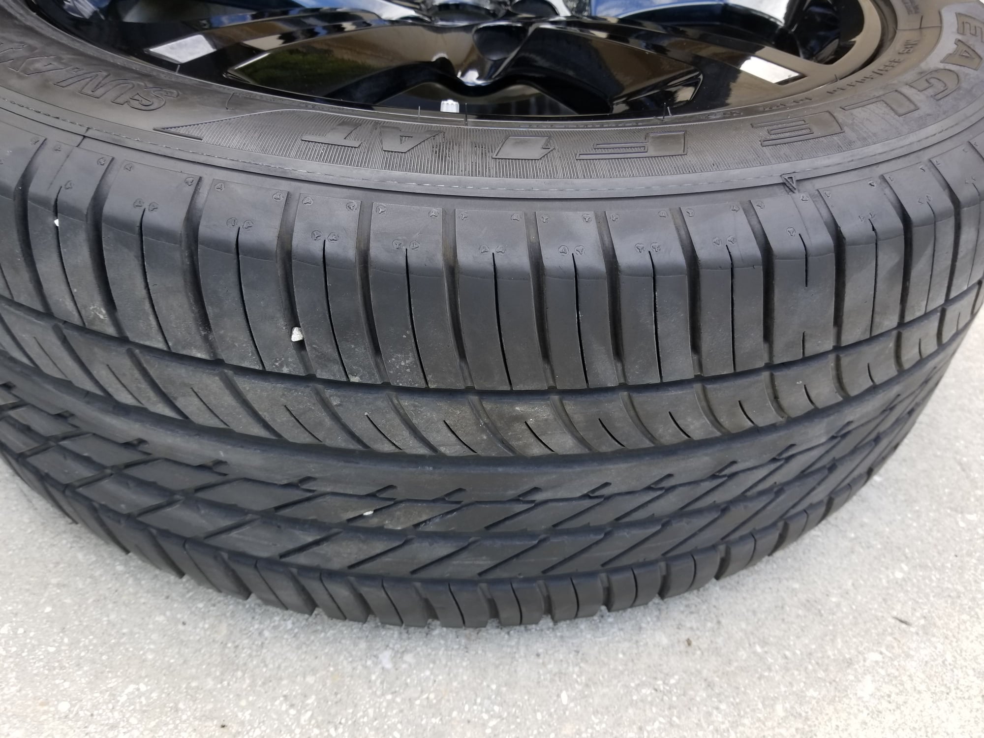 Wheels and Tires/Axles - 20-inch Jaguar F-Pace Factory Black Rims with Goodyear tires - $2000 - Used - 2017 to 2019 Jaguar F-Pace - San Antonio, TX 78261, United States