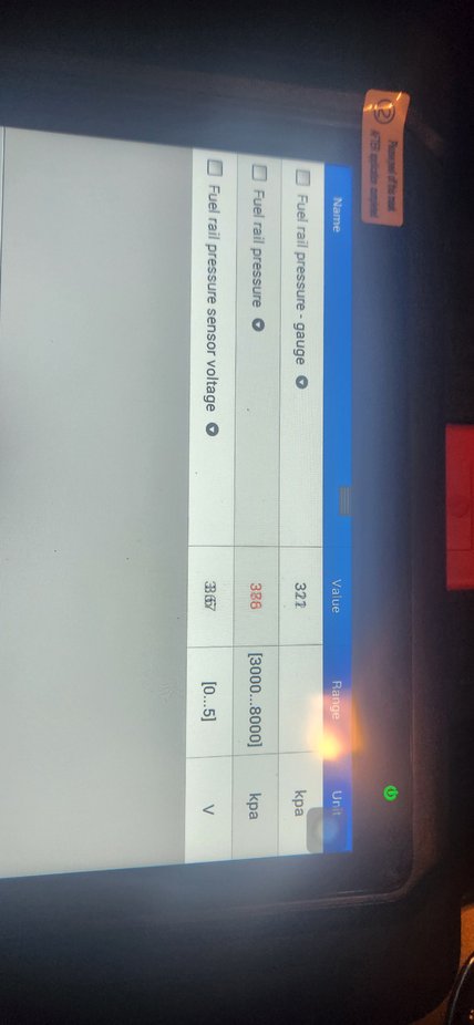 My autel scanner has it in kpa and my innova was doing it in psi, not sure if there both reading same thing. Problem i had is i was sitting in car for about 45 minutes then i noticed the rpms dropped from from about 670 to under 500 and car started shaking. I was concerned it was misfiring but neaither of my scanners showed any historical missfire data nor were codes thrown now that being said i do have to p0193-00 code wich pops up intermittently.