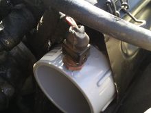 New 2&1/2 inch male adapter air flow....