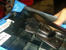 Cut some of the plastic ribs out