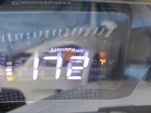 Temperature HID display (this was during warm up)