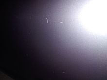 scratches on driver side rear door
