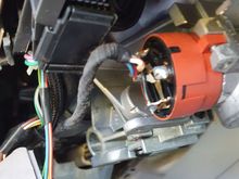 Here is the cause. One lead broken at the ignition switch. Too tight when wheel was fully extended and up. Soldered back and rerouted slightly.