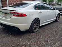 Love this thing, she goes!!!
Now that this is fixed the white XKR goes in the shop in a few days and engine coming out! (Just hate leaving the XFR outside trying to find a friend that can put her up a few days inside lol).