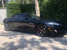 the before with the black wheels