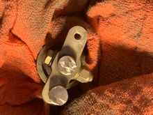 The finished product, stub removed is sitting on the bottom wing of rotor 