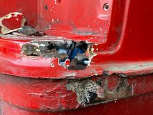 Old repair. Really bad!
