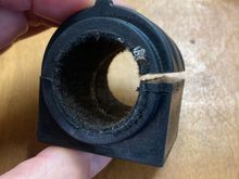 OEM new bush. Slit fitted at front as most forces from bumps are rearward. 