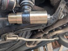 This taken when new bushing is pressed all the way in