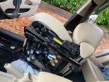 The view under the seat.