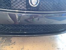 Bumper thoroughly cleaned and sealed