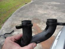 The source of the leak. This was a new pipe installed incorrectly by the Independent in August.