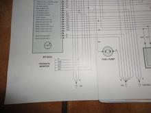 Fuel Injection wiring schematic showing Feedback Monitor