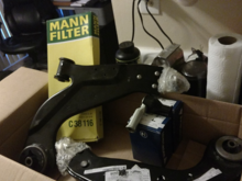 New Febi Bilstein control arms, tie rods