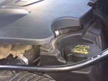 How the cover sits normally