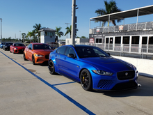 I drove these P8s at Palm Beach International  Raceway.  I felt that the handling, brakes, and balance were very good, compared with the Rs, which I also drove.