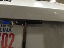 Close up of the mounting of the ALP in the rear.