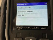 Choose view data unless you are looking for particular fault code
