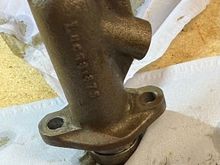 Piston from the master cylinder showing the groove at the bottom where the rubber seal was located