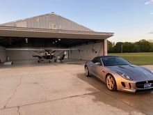 The F-Type Beast and her older brother, a Cessna 210… 