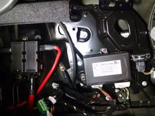 Four 10mm AF bolts have to be removed to move this assembly out of the way...