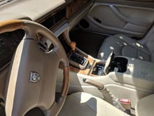 Steering wheel, center console and seat wear