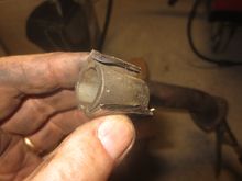 Bracket having been cut off
