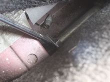 Another View of the Adjusting Rod once you get that locknut undone adjusting the Handbrake Cable is a 'Breeze' (ish)