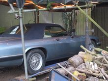 With only the Front Brakes working, I managed to drive 'The Ice Princess' back onto the Car Lift