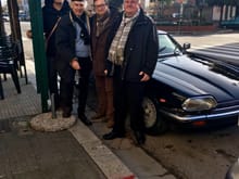 2018, January 4 30th birthday of MyXJSJag. The day I became owner. In the photo the old owner Roberto with two my friends Federico (Alfa Romeo Classic owner and Sauro (Lancia classic owner)