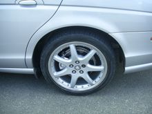 both rear wheels were in a bad way , took alot of work but they look tidy now