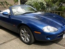 Awful Part Photo! It is full length in my File But can't work out how to expand it?  My Beautiful Blue 1999 Jaguar XK8