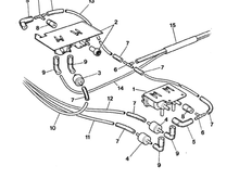 XJS Del MkIII parts diagram. Both resistors labelled as Part 4.