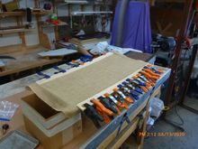 Being a furniture maker, I have a few clamps laying around.